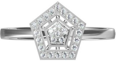30% OFF on Dhani White Gold Diamond 18 K Ring