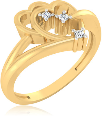 31% OFF on IskiUski Eva Heart Gold 14K Yellow Gold Plated 14 K Ring