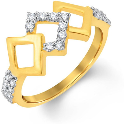 74% OFF on Sukkhi Alloy 24K Yellow Gold, Rhodium Plated Ring