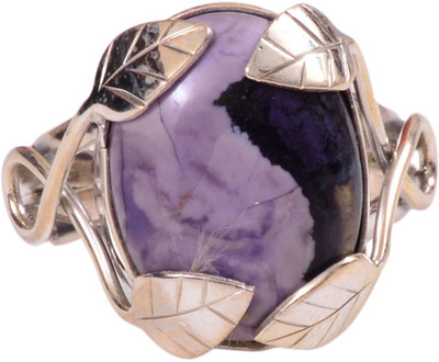 47% OFF on Rubera Silver Lapis Lazuli Ring