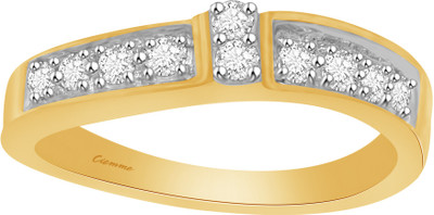 50% OFF on Ciemme 0.42 CT Stackable Silver Cubic Zirconia 18K Yellow Gold Plated Ring