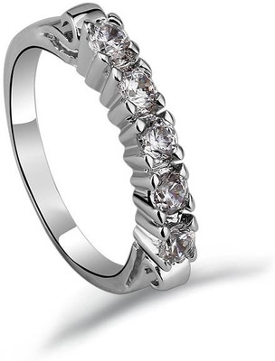 36% OFF on Ouxi Swarovski Elements Diamond Zinc Rhodium Plated Ring 36% OFF on Ouxi Swarovski Elements Diamond Zinc Rhodium Plated Ring