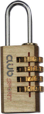 Club Sport 20 Mm F Wheels Brass Safety Lock,Padlock Golden Club Sport 20 Mm F Wheels Brass Safety Lock,Padlock Golden