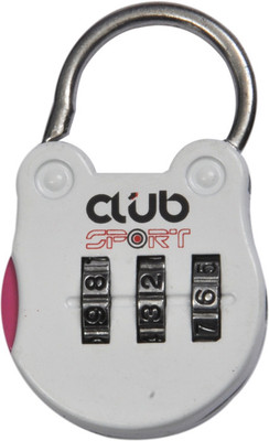 Club Sport No. White Lock Body Padlock,Safetylock White & Pink Club Sport No. White Lock Body Padlock,Safetylock White & Pink