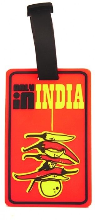 Happily Unmarried Nimbu Mirchi Luggage Tag Red1 Happily Unmarried Nimbu Mirchi Luggage Tag Red1
