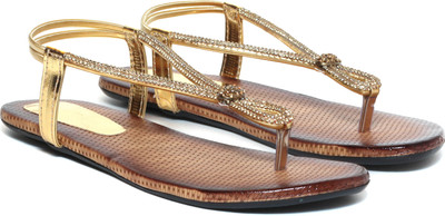 38% OFF on Craze Shop Golden Flats