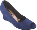 42% OFF on Indulgence Sueded Finish Peep-Toes Wedges Wedges