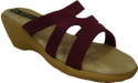 18% OFF on Senso Vegetarian Shoes Ladies Maroon Strappy Wedges