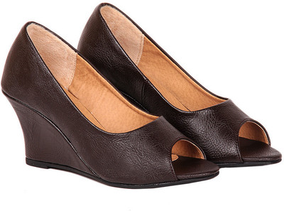 Maysun Leather Wedges