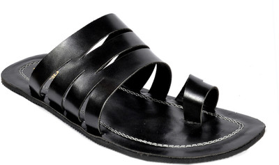 55% OFF on Footlodge 62001_Black Sandals