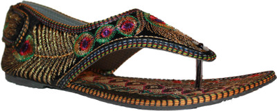 59% OFF on Authority Jaipuri Peacock Feather Chappal Flats