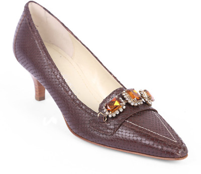 60% OFF on Moda Di Fausto Leather Heels