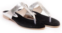 2% OFF on TEN Shimering Black Flats 2% OFF on TEN Shimering Black Flats