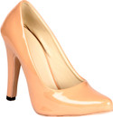 33% OFF on Soft & Sleek Classic Beige Patent Girls Heels