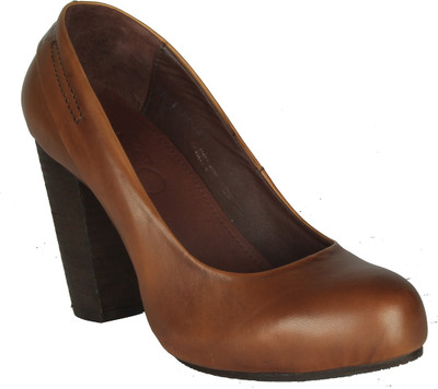 44% OFF on Salt N Pepper 13-485 Rebbaca Brown Leather Heels