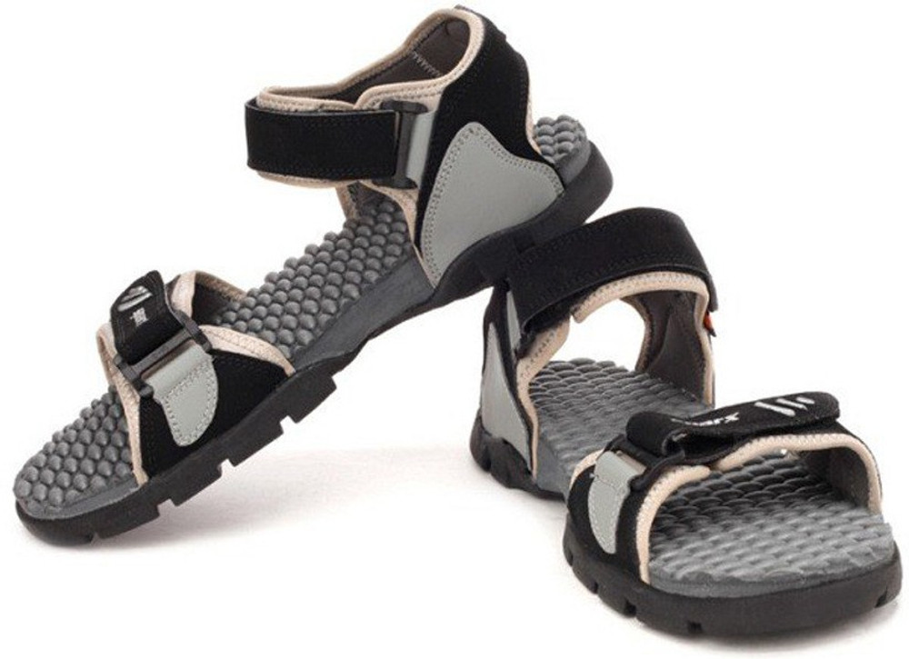 Sparx Men BlackGrey Sandals For Men