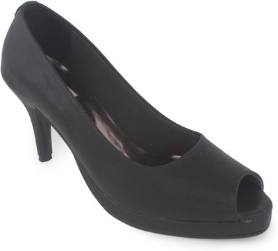 59% OFF on Indulgence Indulgence Kitten Heeled Peep-toes Heels