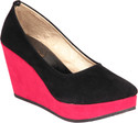 Soft & Sleek Red & Black Girls Wedges Soft & Sleek Red & Black Girls Wedges