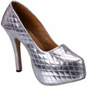 Soft & Sleek Resin Silver Girls Heels Soft & Sleek Resin Silver Girls Heels
