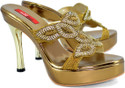 Shoedeal 817 Gold Heels Shoedeal 817 Gold Heels