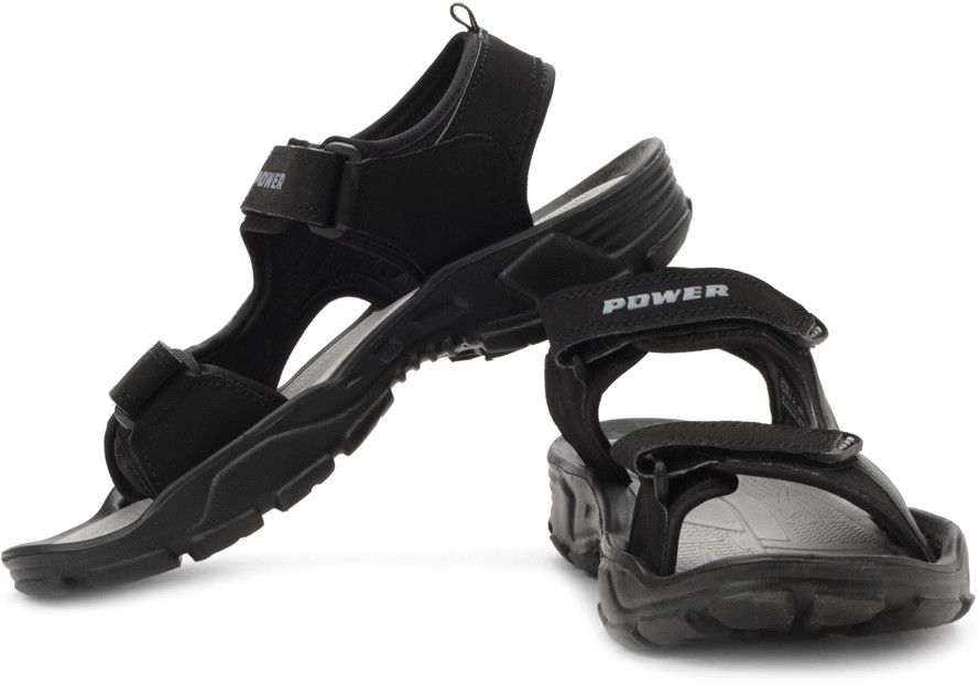 Buy Power Men's Black Sandals online | Looksgud.in