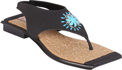 65% OFF on Indulgence Black Sandals Flats 65% OFF on Indulgence Black Sandals Flats