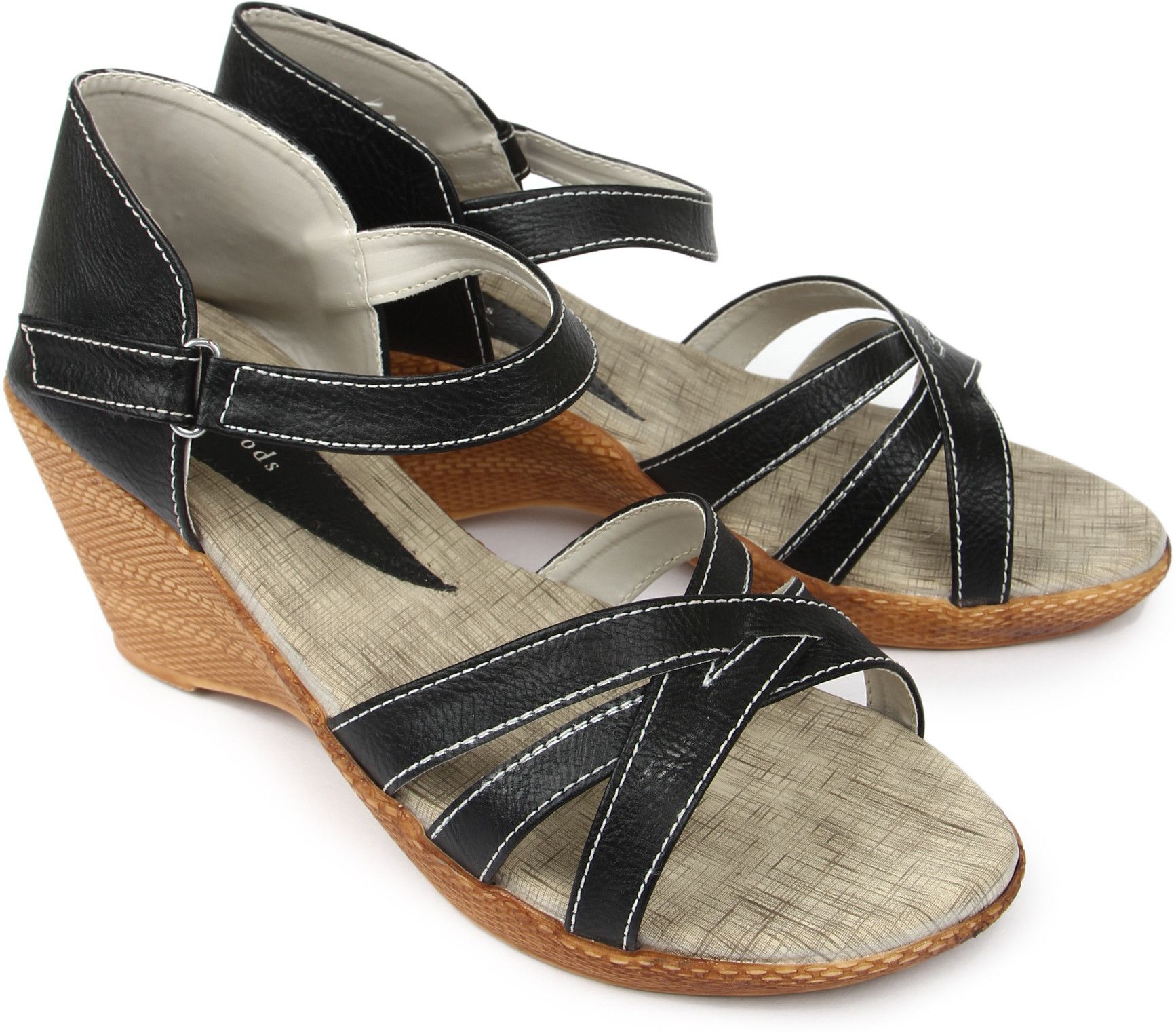 50% OFF on Urban Woods 761-6902-Black Wedges