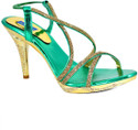 Blue Parrot 0014 Green Heels Blue Parrot 0014 Green Heels