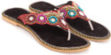 72% OFF on Ridhi Sidhi Women's Mirror Work Flats