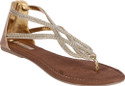 60% OFF on Indulgence Inter-Twined Zipper Back Flats