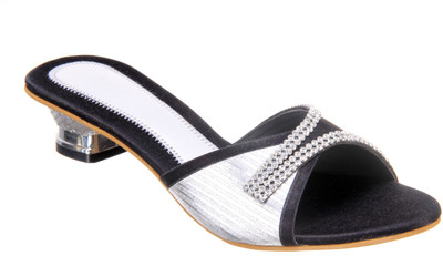 Titas Womens Black Wedding Sandals Heels