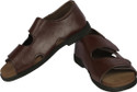 Panlin Brown Colorway Leather Sandals