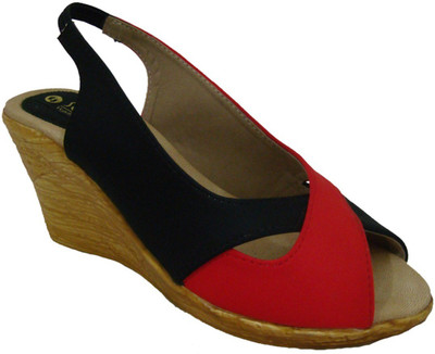 20% OFF on Senso Vegetarian Shoes Ladies Black Peep Toe Wedges