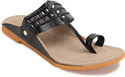 63% OFF on Paduki Black Sandals