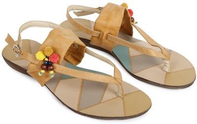 64% OFF on Artist V Strap Women's Designer Print Flats