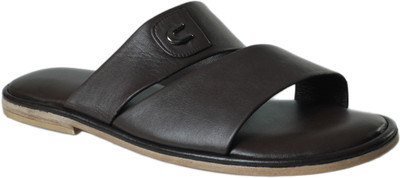 14% OFF on Shoe Bazar Leather Sole Slippers Leather Sandals