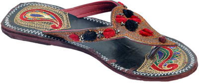 57% OFF on Ridhi Sidhi Glowing Embroidered Womens Flats Leather Flats