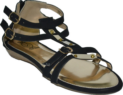 TSF Black Sandal Flats TSF Black Sandal Flats