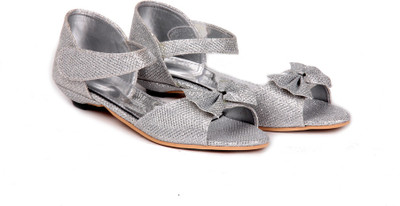 28% OFF on Do Bhai kd-snd-1051-Silver Girls Flats