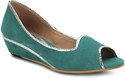 50% OFF on Get Glamr Green Peep Toe Wedges