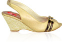Sant Footwear 1032 Gold Wedges