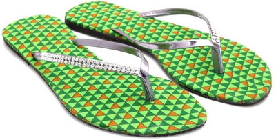 59% OFF on Ridhi Sidhi Catchy Green Colored Flats