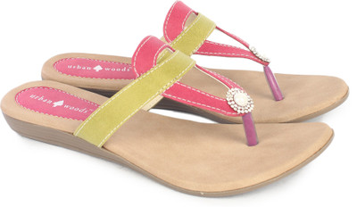 66% OFF on Urbanwoods Pink Flats