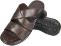 56% OFF on Nonch Le Comfortable Brown Leather Sandals