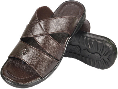 56% OFF on Nonch Le Comfortable Brown Leather Sandals