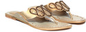33% OFF on Craze Shop Golden Kohlapuri Flats
