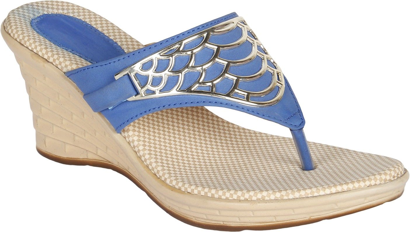 66% OFF on Niremo Blue Stunning Synthetic Leather Wedges 66% OFF on Niremo Blue Stunning Synthetic Leather Wedges