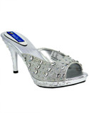 Blue Parrot 0037 Silver Heels