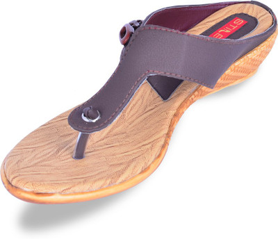 66% OFF on Stiletto Maroon Wedges