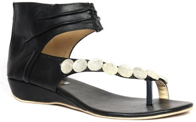 30% OFF on Senso Vegetarian Ladies Black Daimond Ankle Length Flats